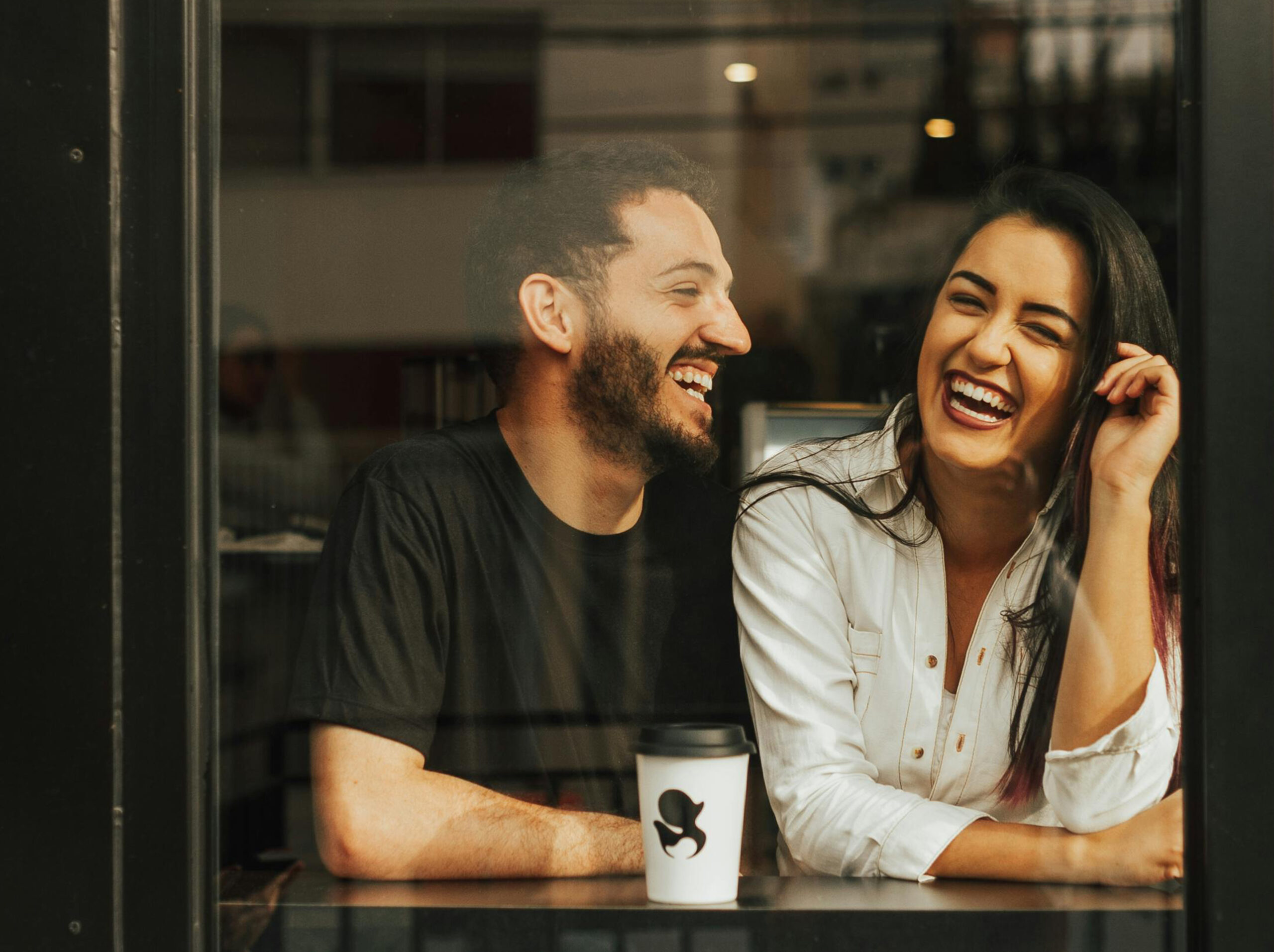 A Couple at a Coffee Shop